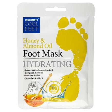 Escenti Hydrating Foot Mask with Honey & Almond Oil, Moisturising Socks foot galaxy hand foot skin