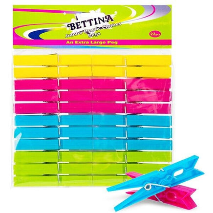 22 Bettina Strong Jumbo Plastic Cloth Pegs Extra Large Size home Home & Garden tiny