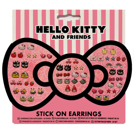 Hello Kitty Stick On Non-piercing Earrings for Little Girls kids Party Shop tiny Toys