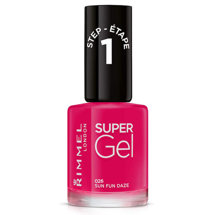 Rimmel Super Gel Nail Polish no UV light needed Sun Fun Daze 026 - crimson Health & Beauty:Nail Care, Manicure & Pedicure:Nail Polish & Powders:Nail Polish galaxy nail polish nails polish