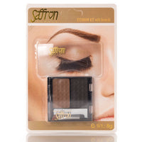 Saffron Eyebrow Kit with Stencils - Easy Brows Grooming Definition 02 (Lighter) brows eyes galaxy makeup