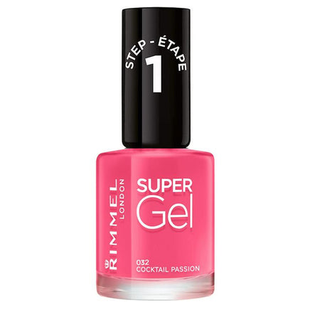 Rimmel Super Gel Nail Polish no UV light needed Cocktail Passion 032 - cerise pink Health & Beauty:Nail Care, Manicure & Pedicure:Nail Polish & Powders:Nail Polish galaxy nail polish nails polish