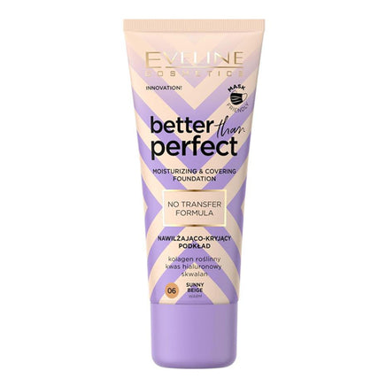 Eveline Better than Perfect Foundation Light NO TRANSFER Formula Radiant look 06 Sunny Beige Health & Beauty:Make-Up:Face:Foundation base face foundation galaxy makeup