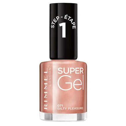 Rimmel Super Gel Nail Polish no UV light needed Gilty Pleasure 071 - salmon pink Health & Beauty:Nail Care, Manicure & Pedicure:Nail Polish & Powders:Nail Polish galaxy nail polish nails polish
