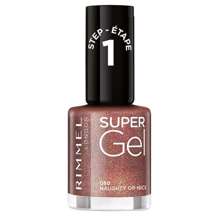 Rimmel Super Gel Nail Polish no UV light needed Naughty or Nice 080 - sparkle chestnut red Health & Beauty:Nail Care, Manicure & Pedicure:Nail Polish & Powders:Nail Polish galaxy nail polish nails polish