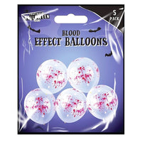 Spooky Blood Splat Effect Balloons Halloween House Decoration, Photo Booth x5