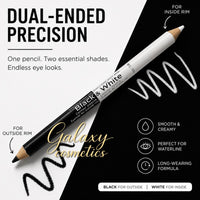 SAFFRON BLACK & WHITE Eyeliner Pencil Smooth Eye Liner suitable for Waterline