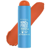 Rimmel Kind & Free Tinted Multi Stick 5g Vegan Lip & Cheek Cream Blush 004 Tangerine Dream blush Face Lips makeup