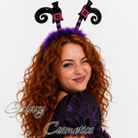Witch's Legs Headband - Fancy Dress Kids Adults