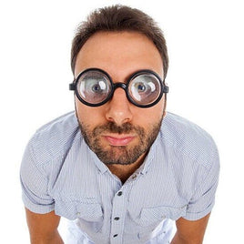 Prankster Nerd Geek Glasses with Thick Lenses Silly Party Fun Fancy Dress party tiny