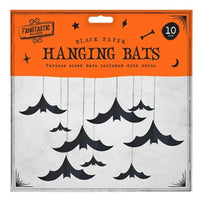 Hanging Bat Paper Decoration 10 Pack
