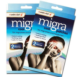 Masterplast Migra Cool Patches Instant Relief Migrane & Headache 4 Patches headache health other headache other pain pain tiny