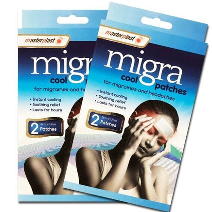 Masterplast Migra Cool Patches Instant Relief Migrane & Headache 4 Patches headache health other headache other pain pain tiny