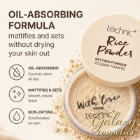 Technic Rice Setting Face Loose Powder Oil-absorbing - Transparent Face makeup powder