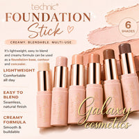 Technic Foundation Stick Contour & Concealer Creamy Buildable Blendable Coverage