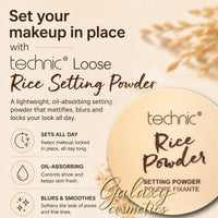 Technic Rice Setting Face Loose Powder Oil-absorbing - Transparent Face makeup powder