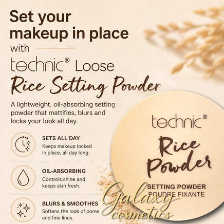 Technic Rice Setting Face Loose Powder Oil-absorbing - Transparent Face makeup powder