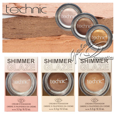 Technic Shimmer Glaze Cream Eyeshadow Pot Metallic Finish eyes eyeshadow makeup