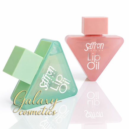 Saffron Lip Oil High Shine Moisturizing Clear Lip Gloss Treatment Mineral Oil Lips makeup