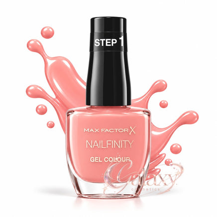 Max Factor Nailfinity X Gel Colour Nail Polish 12ml 400 That's A Wrap - glossy pink makeup Nails
