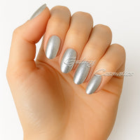 Metallic Silver Nail Polish #28 Silver Moon