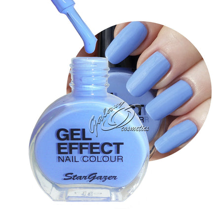 Gel Effect Extra Glossy Nail Polish Sky - pastel blue makeup Nails