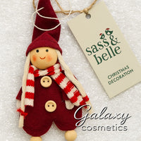 Gnome Girl Christmas Tree Hanging Ornament by Sass & Belle