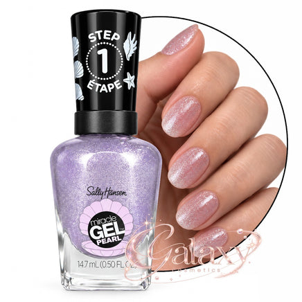 Sally Hansen Miracle Gel Nail Polish 14.7ml 908 Pearl-ple - lilac shimmer makeup Nails