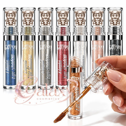 Saffron Liquid Eyeshadow Shimmer Glow, Long Lasting, Non Sticky Eyes eyeshadow makeup