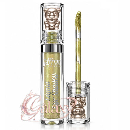 Saffron Liquid Eyeshadow Shimmer Glow, Long Lasting, Non Sticky A04 - olive Eyes eyeshadow makeup