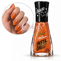 SALLY HANSEN Insta-Dri Quick Drying Nail Polish 9.17ml 737 Reese's Candy - orange glitter makeup Nails