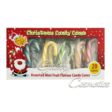 Mini Fruit Flavour Candy Canes 20 Pack – Individually Wrapped Christmas Treats Christmas seasonal
