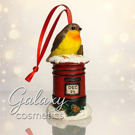 Postbox With Robin Traditional Christmas Tree Hanging Decoration Ornament Default Title Christmas seasonal