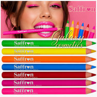 Saffron London Bright Neon Eyeliner Lip Liner Pencil Soft Eye & Lip Party Makeup