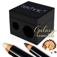 Technic DUO cosmetic pencil SHARPENER with COVER  LID Standard and Jumbo