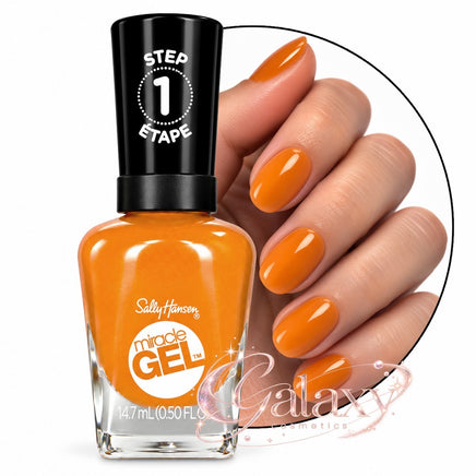 Sally Hansen Miracle Gel Nail Polish 14.7ml 386 Gel-ebrate - orange makeup Nails