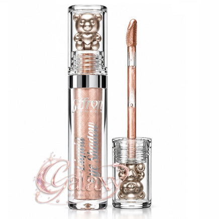Saffron Liquid Eyeshadow Shimmer Glow, Long Lasting, Non Sticky A03 - rose gold Eyes eyeshadow makeup