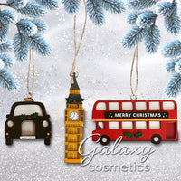 Sass & Belle London Wooden Hanging Decoration Set 3 Default Title Christmas seasonal