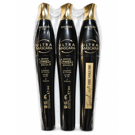 Bourjois Twist Up The Volume Mascara 002 Ultra Brown 8ml 2-in-1 Brush Eyes makeup mascara