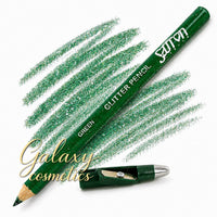 Saffron Glitter Eyeliner Pencil Soft Sparkle Makeup Eye Lip Pencil & Sharpener