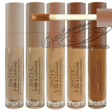 Technic 3 in 1 Canvas Concealer Face foundation makeup