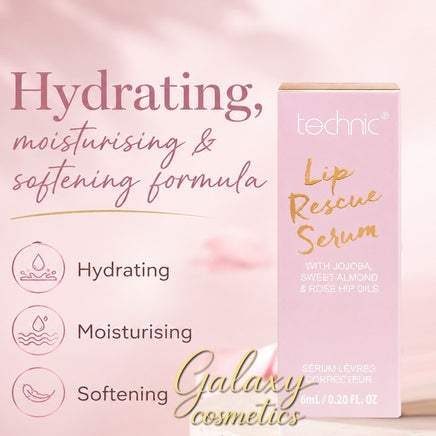 Technic Lip Rescue Serum with Natural Oils & Vitamins Repair balm for Dry Lips face care Lips makeup skin