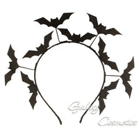 Black Glitter Bat Headband