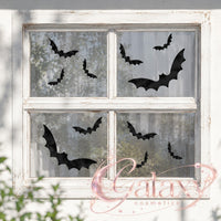 Bat Window Stickers, Self Adhesive