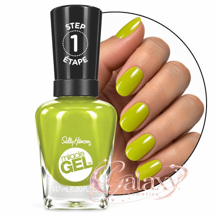 Sally Hansen Miracle Gel Nail Polish 14.7ml 764 Cactus Makes Perfect - lime green makeup Nails