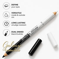 SAFFRON BLACK & WHITE Eyeliner Pencil Smooth Eye Liner suitable for Waterline