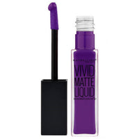 Maybelline Vivid Matte Lipstick Liquid Lip Colour Vivid Violet 43 Lips makeup