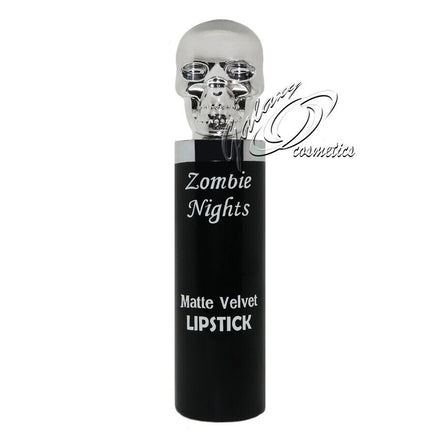 Zombie Nights Matte Black lipstick True Ebony Halloween Gothic Makeup by Saffron galaxy halloween halloweenmakeup lips lipstick makeup seasonal