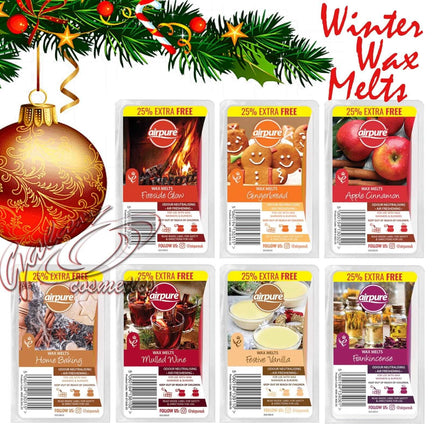 Airpure Air Freshening Wax Melts Christmas Edition Winter Fragrances over 150hr aroma candles Christmas galaxy Gift Shop melts other melts other xmas smell seasonal xmas smell