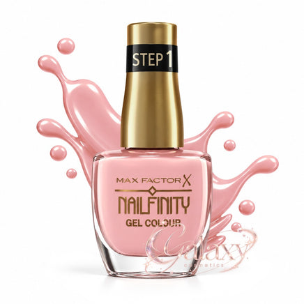 Max Factor Nailfinity X Gel Colour Nail Polish 12ml 235 Striking - glossy light pink makeup Nails